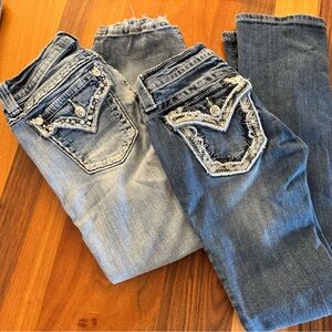 Two Miss Me Blue Women’s Jeans with Embellished Pockets